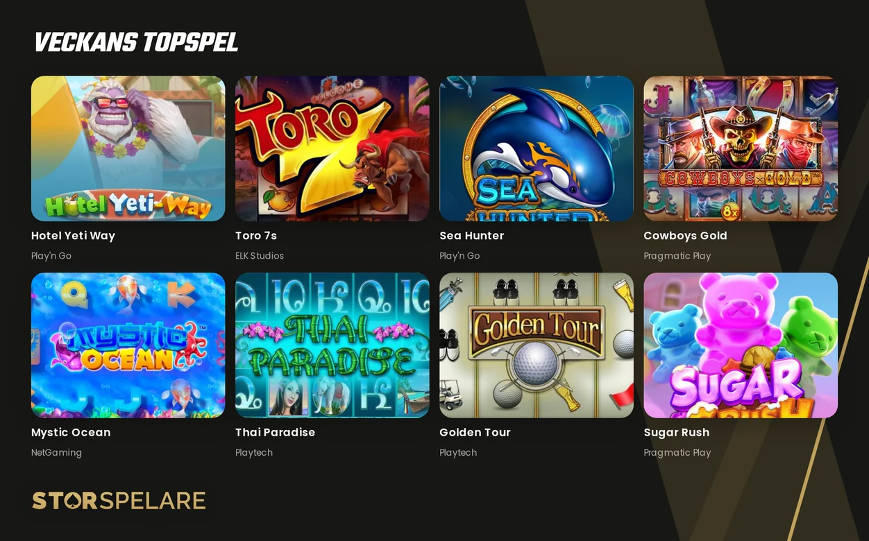 Bläddra bland populära slots